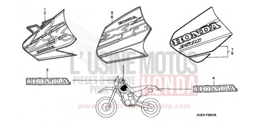 MARK (XR250RX/Y/1) XR250R1 de 2001